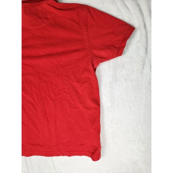 Men's US Polo Assn Shirt Red 2 Ply Compact Cotton Size M Big Pony - Picture 8 of 13